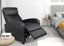 a massage recliner chair in a room