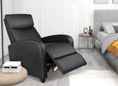 a massage recliner chair in a room