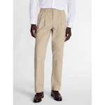 George Men's Straight Fit Pleated Pants