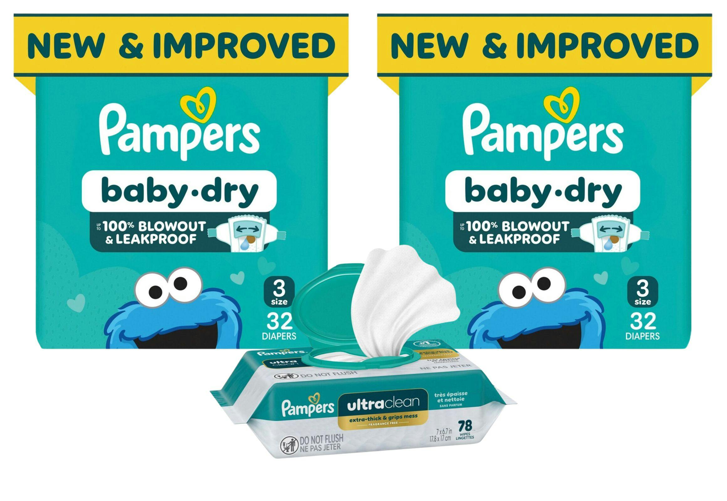 3 Pampers Products