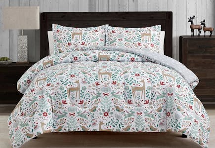 Sunham Holiday Deer Comforter Set