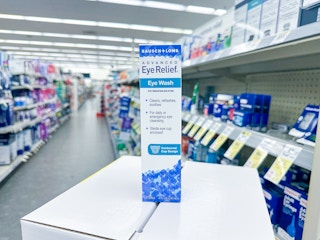 bausch + lomb eye wash on walgreens shelf