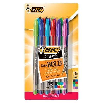 Bic Cristal Xtra Bold Pens