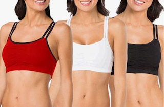 women wearing sports bras