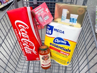 coca-cola no7 and soap & glory gift sets charmin rao's items in walgreens cart