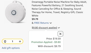 Dreamegg Amazon receipt