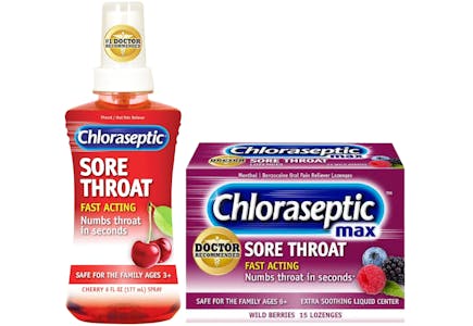2 Chloraseptic® Sore Throat Products