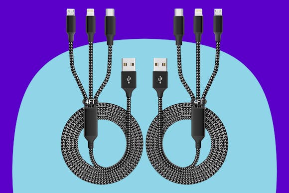 This 3-in-1 USB Charging Cable 2-Pack Is Just $5.19 With Amazon Promo Code
