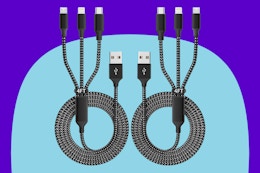 IDISON Multi Charging Cable on a blue background.