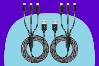 IDISON Multi Charging Cable on a blue background.