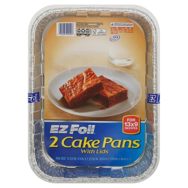 2 EZ Foil Cake Pans