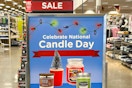 national candle day sign at kroger