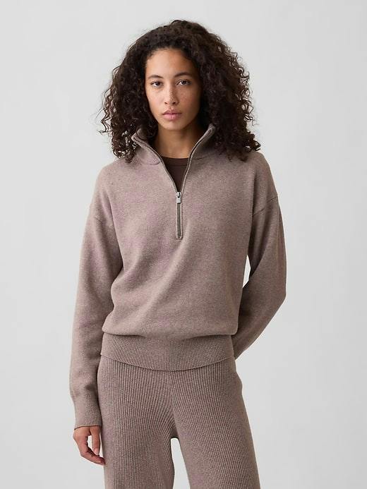 Gap Factory CashSoft Half-Zip Sweater
