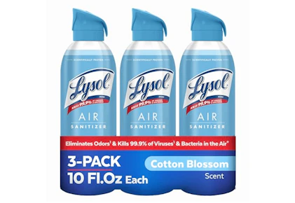 Lysol Air Sanitizer Spray 3-Pack