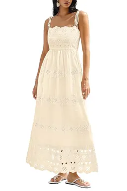 Womens Spaghetti Strap Maxi Dress