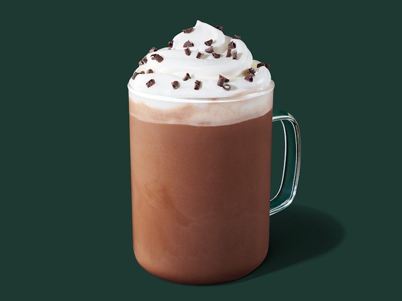 starbucks hot peppermint mocha drink