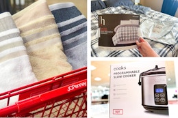 JCPenney Semi-Annual Home Sale: $3 Towels, $21 Comforters, and More card image