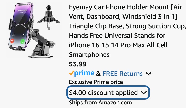 Eyemay Car Phone Holder Mount 