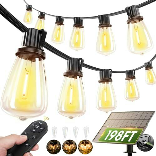 addlon Solar Outdoor String Lights