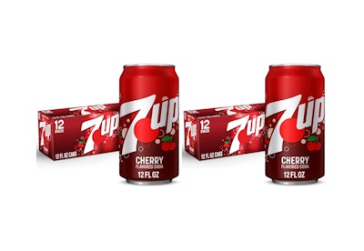 7UP Cherry Flavored Soda, 12 ct 2 pk