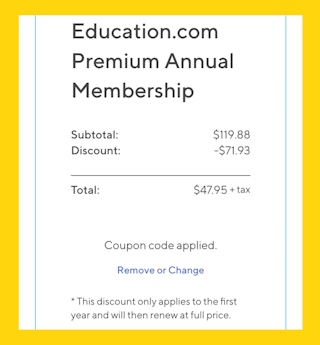 Education.com Fine Print