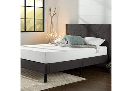 Queen Upholstered Platform Bed Frame