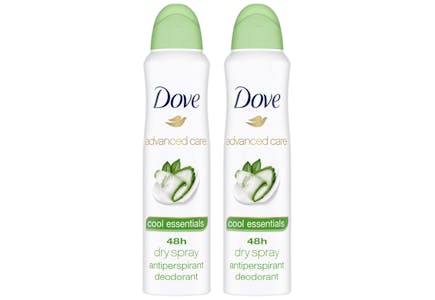 2 Dove Body Sprays