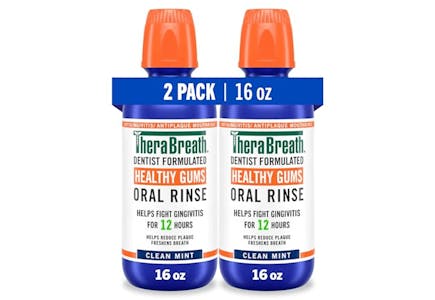 2 TheraBreath Oral Rinse 2-Packs