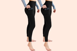 Women's Leggings with Pockets 2-Pack B0D6B1RTF4