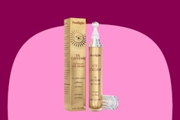 Soulight 5% Caffeine Eye Serum with Hyaluronic Acid & Vitamin C - 360° Roller Massage Ball