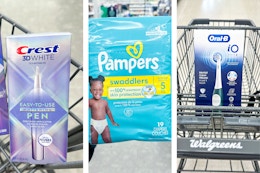 Last-Chance Walgreens Deals: Free Crest, $3 Pampers, $3 Electric Toothbrush card image