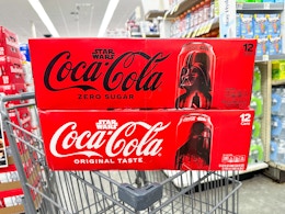 coca-cola 12pks soda on walgreens cart