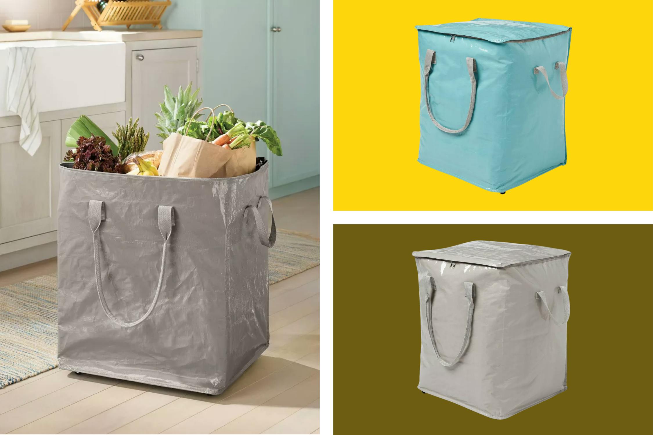 3 brightroom rolling storage bags side by side