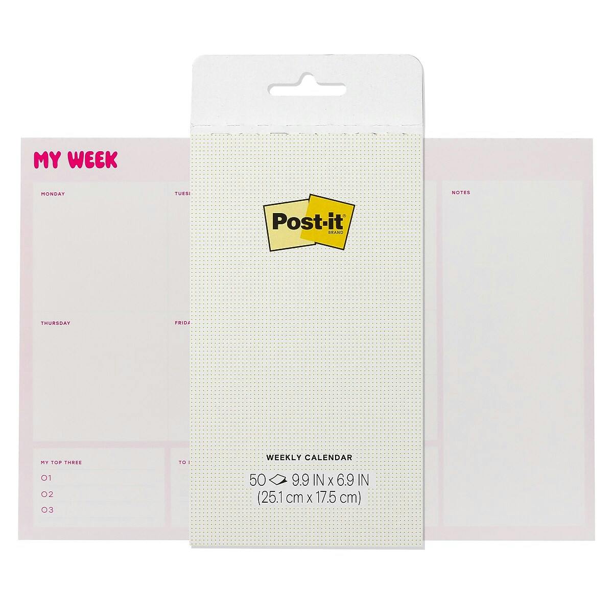 Post-it Weekly Calendar Notes