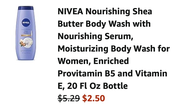 Nivea body wash