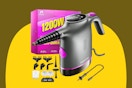 POPCHOSE Handheld Steam Cleaner for Home, Portable Pressurized Steamer for Cleaning Grout, Surfaces, Bathroom, Couch