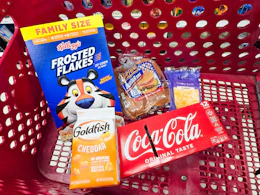 target matchup groceries in shopping cart