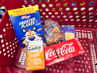 target matchup groceries in shopping cart
