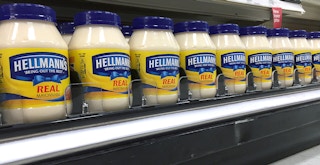 hellmann's mayonnaise on shelf