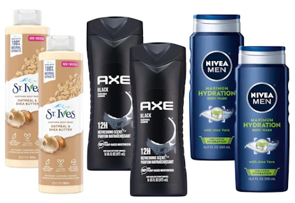 6 Body Washes