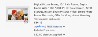 frame Amazon receipt