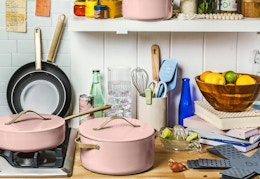 Beautiful by Drew 12-Piece Rose Cookware Set, Now $80 at Walmart card image
