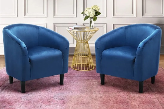 walmart upholstered accent chair set 1