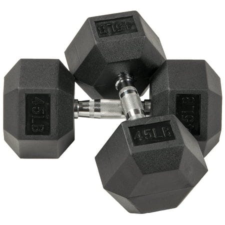 Rubber Encased Hex Dumbbells