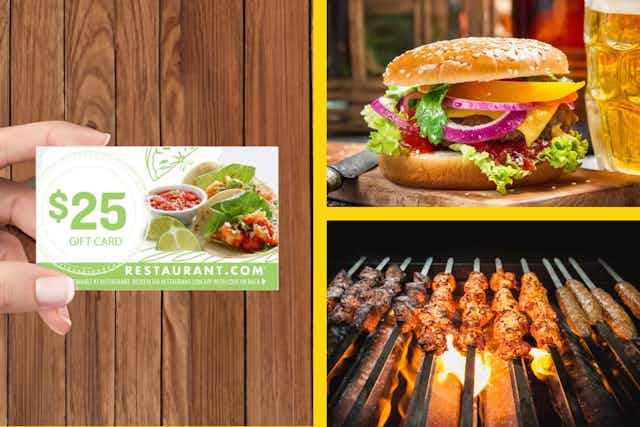 Grab a $25 Restaurant.com Gift Card for Just $5 at Groupon card image