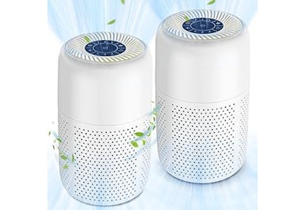 2-Pack HEPA Air Purifiers