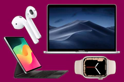 Apple Laptop, Magic Keyboard, AirPods & Watch