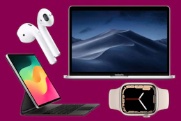 Apple Laptop, Magic Keyboard, AirPods & Watch