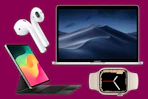 Apple Laptop, Magic Keyboard, AirPods & Watch