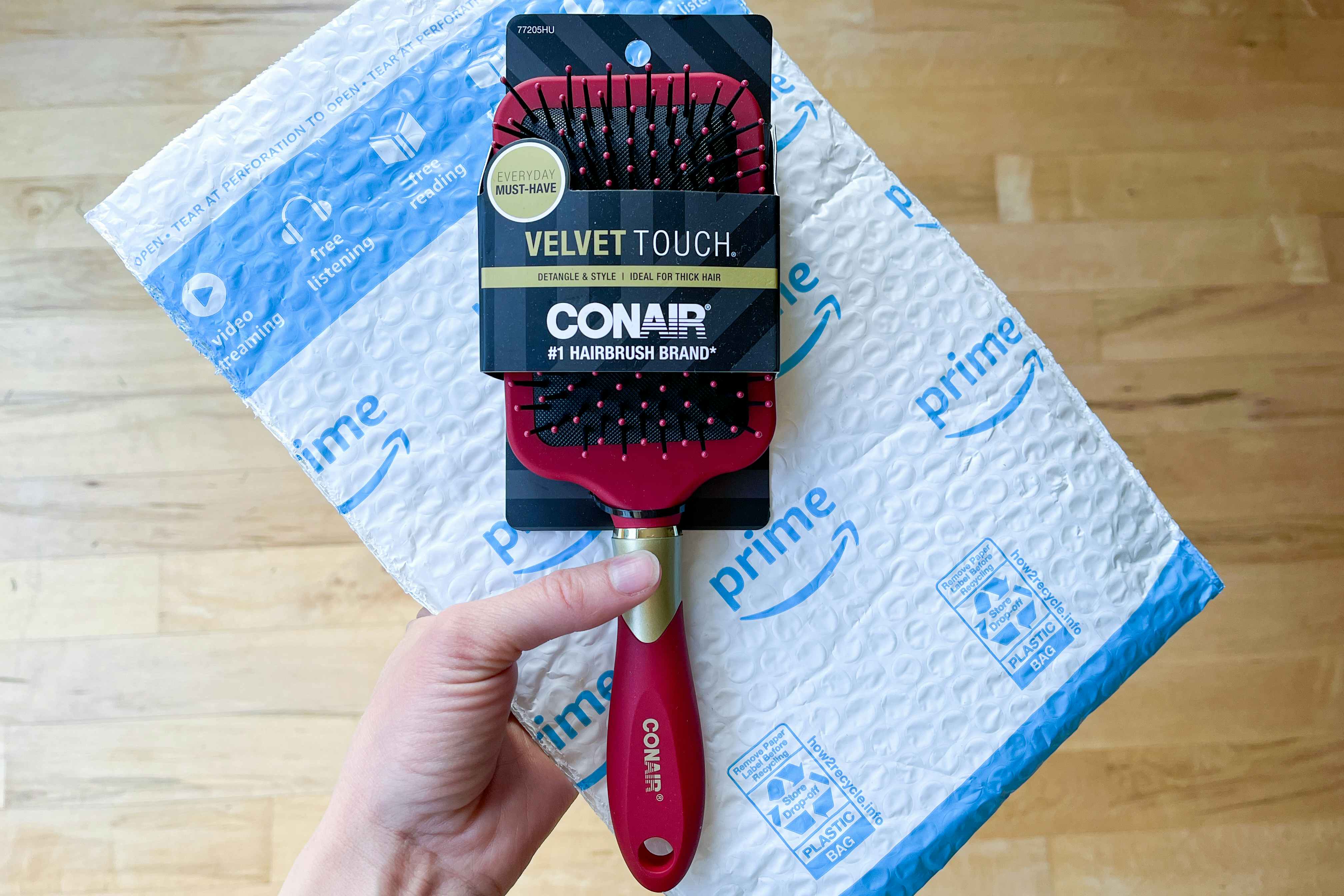 Conair Velvet Hairbrush, Only $3.99 on Amazon